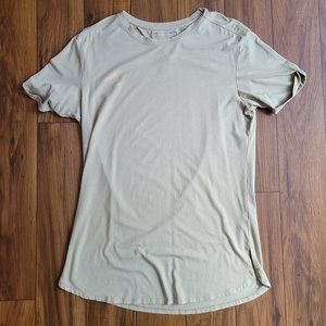 Alphalete - Olive Rolled Muscle Tee - Large